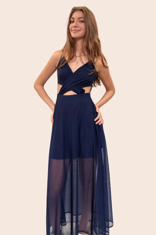 VESTIDO TULE CRUZADO